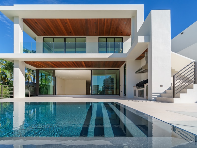 Luxury modern villa with pool