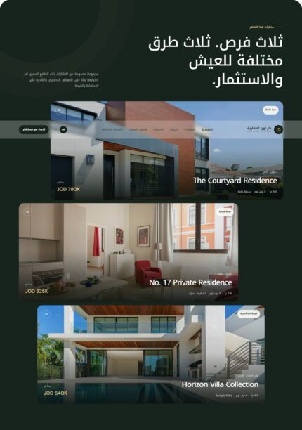 قالب شركة عقارات فاخر ثنائي اللغة (Responsive) - صورة 2